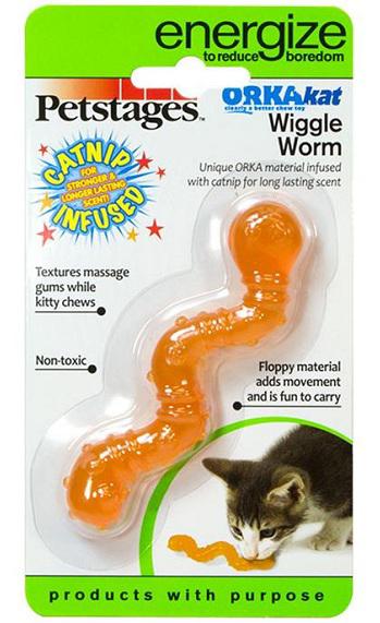 Petstages Wiggle Worm Kedi Otlu Aktivite Yavru-Yetişkin Aktivite Kedi Oyuncağı
