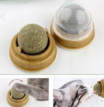 Natura Hareketli Kedi Otlu Isırma Yavru-Yetişkin Top Kedi Oyuncağı