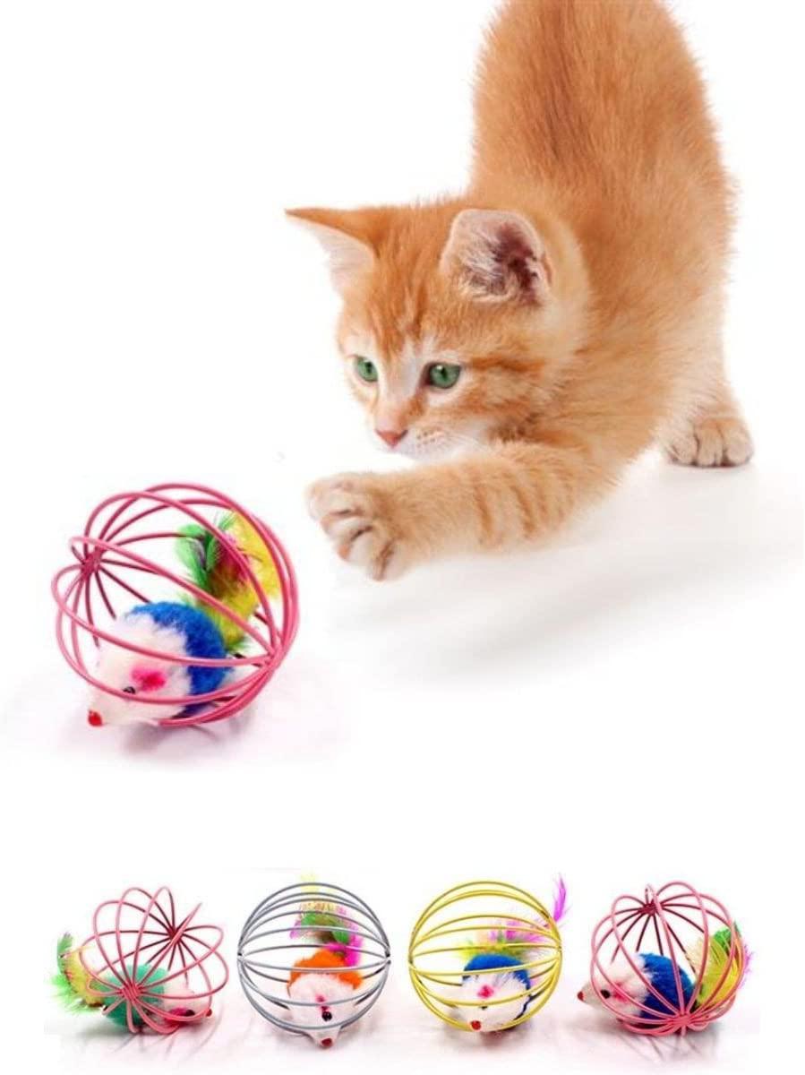 Er Peluş Tüylü Isırma Yavru-Yetişkin Fare Kedi Oyuncağı