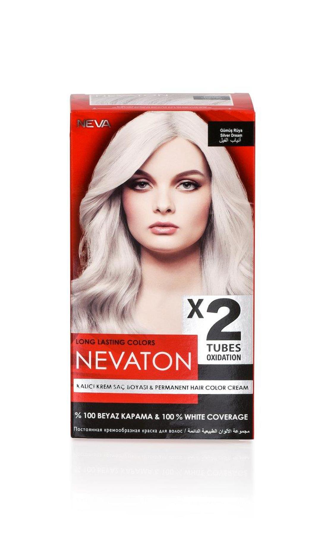 Nevacolor Gümüş Rüya Organik Krem Saç Boyası 50 gr