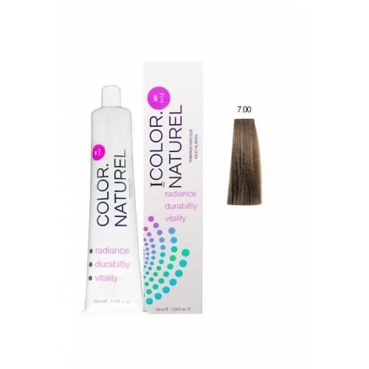 Color Naturel 7.00 Yoğun Kumral Krem Saç Boyası 100 ml