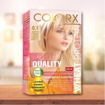 Colorx 0.1 Platin Sarı Krem Saç Boyası 60 ml