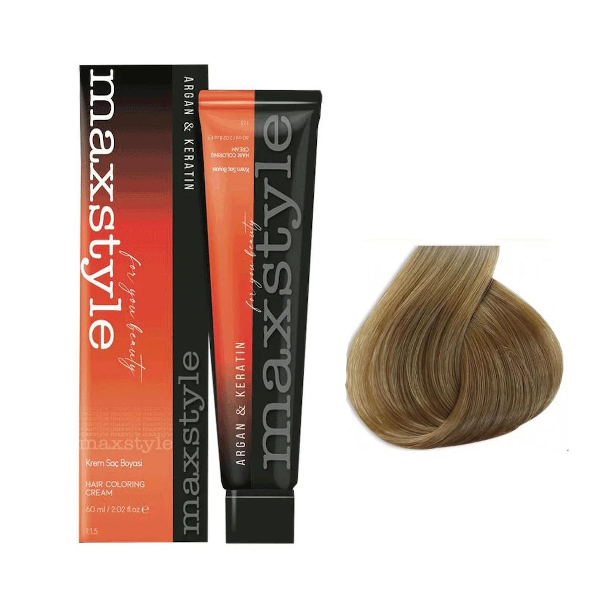Maxstyle 8.0 Açık Kumral Amonyaksız Krem Saç Boyası 60 ml
