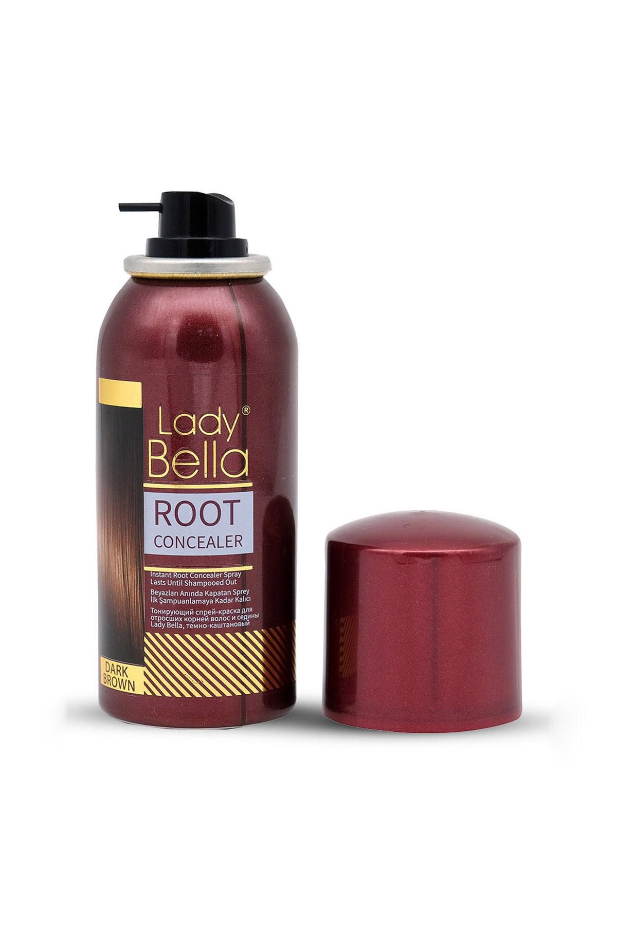 Lady Bella Dark Brown Amonyaksız Sprey Saç Boyası