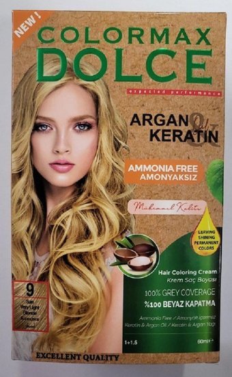 Colormax 9 Sarı Amonyaksız Krem Saç Boyası 60 ml