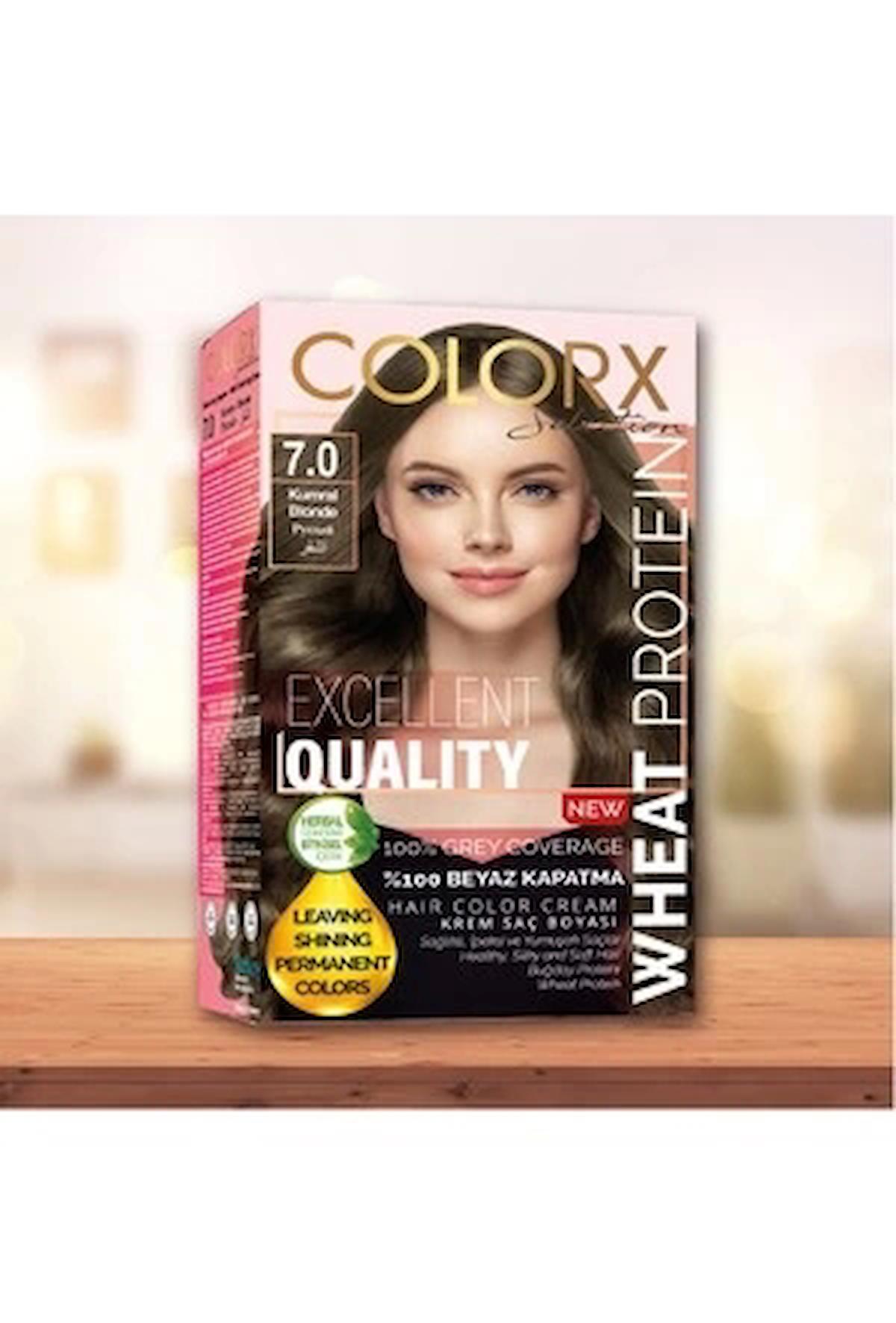 Colorx 7.0 Kumral Krem Saç Boyası 60 ml