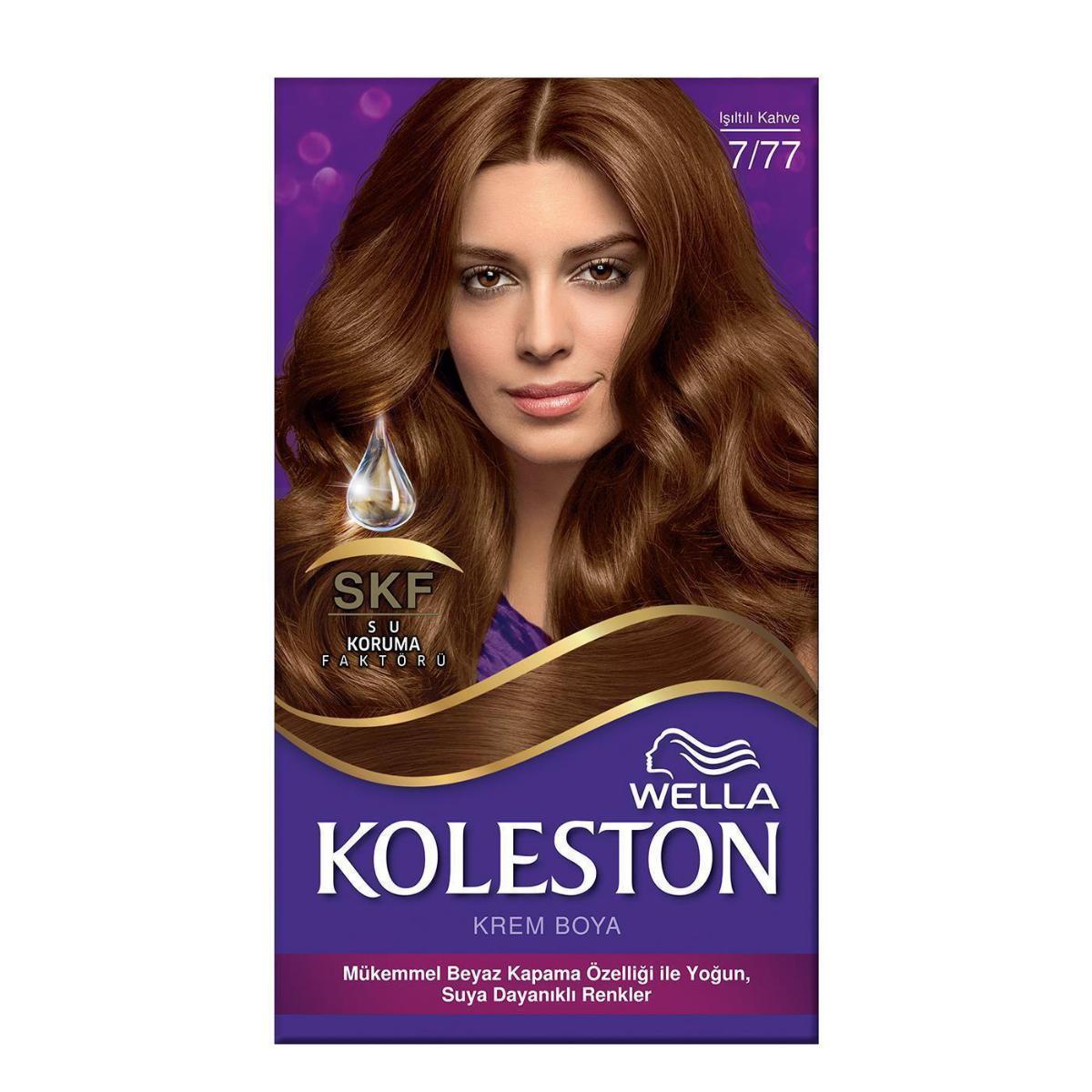 Wella Koleston 7.77 Işıltılı Kahve Krem Saç Boyası 50 ml
