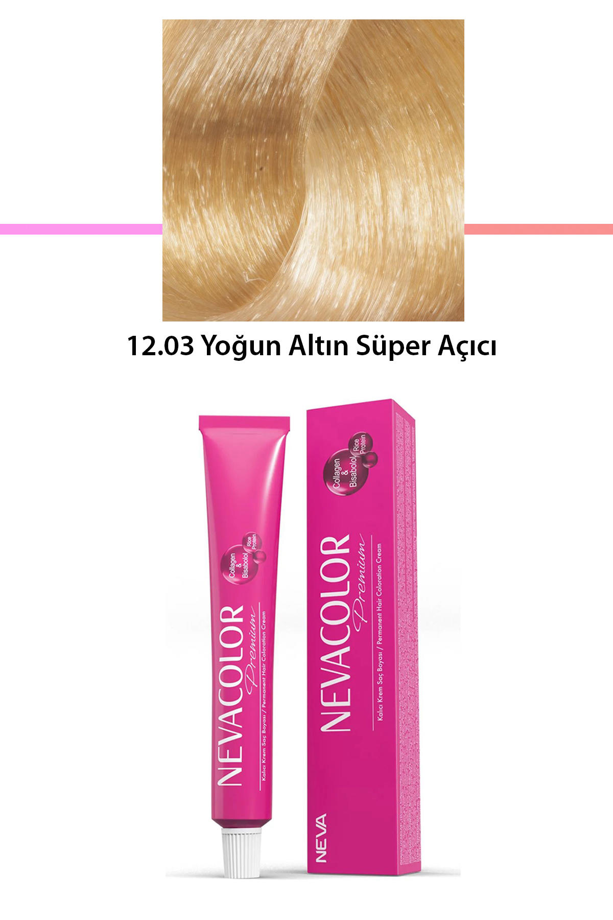 Nevacolor 12.03 Yoğun Altın Organik Krem Saç Boyası 50 gr