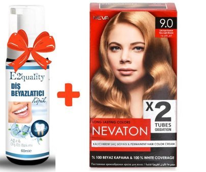 Fırat Kozmetik 9.0 Çok Açık Kumral Krem Saç Boyası 2x50 ml