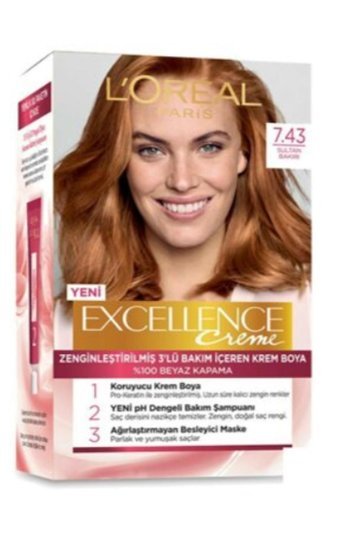 L'Oreal Professionnel 7.43 Sultan Bakırı Amonyaksız Krem Saç Boyası