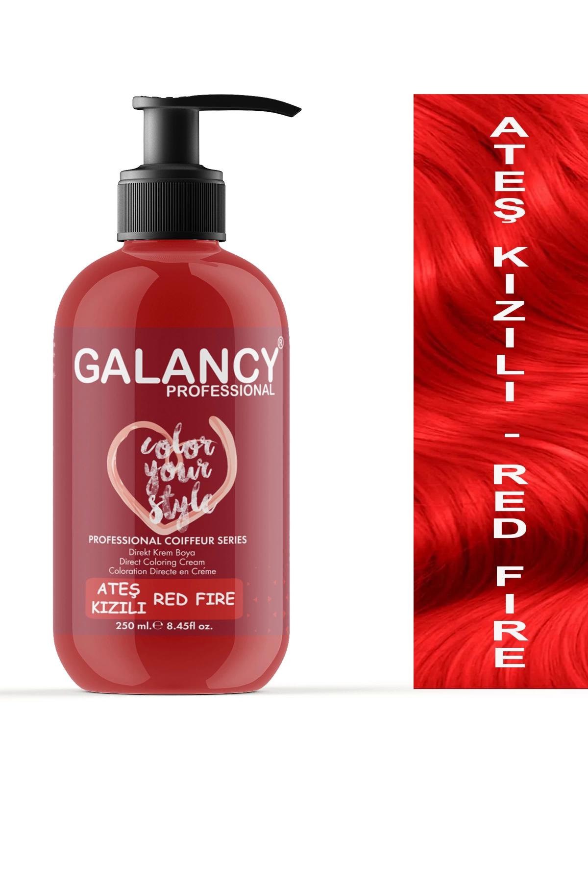 Galancy Ateş Kızılı Amonyaksız Krem Saç Boyası 250 ml
