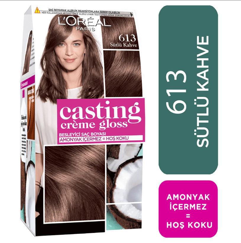 L'Oréal Paris 613 Sütlü Kahve Amonyaksız Krem Saç Boyası 60 ml
