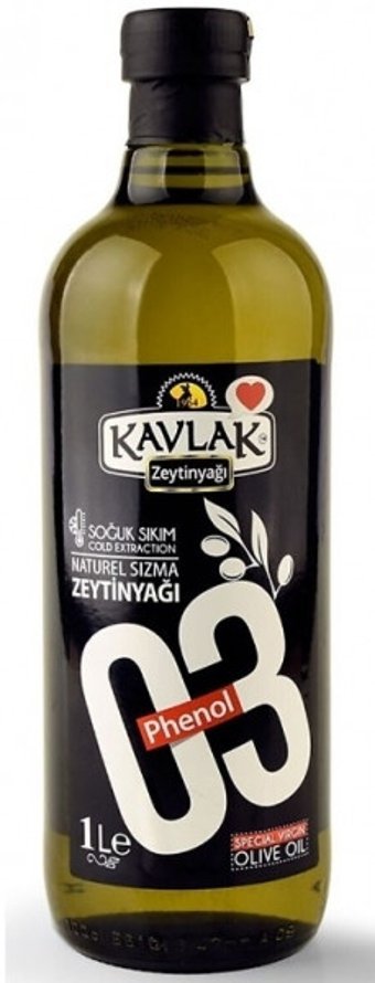 Kavlak Phenol Polifenollü Soğuk Sıkım Cam Sızma Zeytinyağı 1 lt