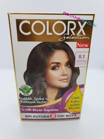 Colorx 8.1 Orta Küllü Kumral Krem Saç Boyası 60 ml