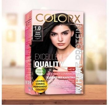 Colorx 1.0 Siyah Krem Saç Boyası 60 ml