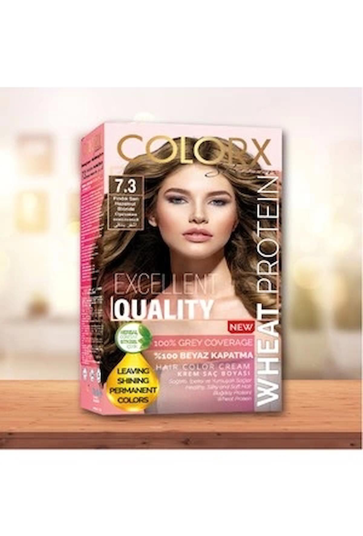 Colorx 7.3 Fındık Sarısı Krem Saç Boyası 60 ml