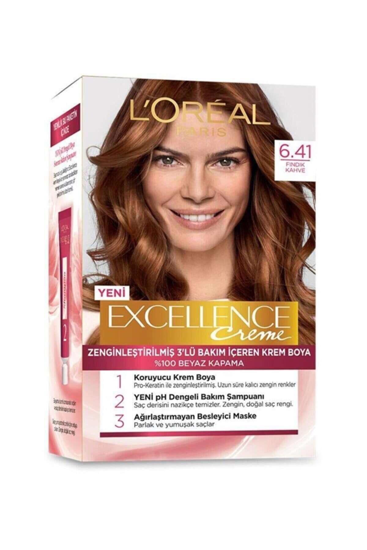 L'Oreal Professionnel 6.41 Fındık Kahve Amonyaksız Krem Saç Boyası
