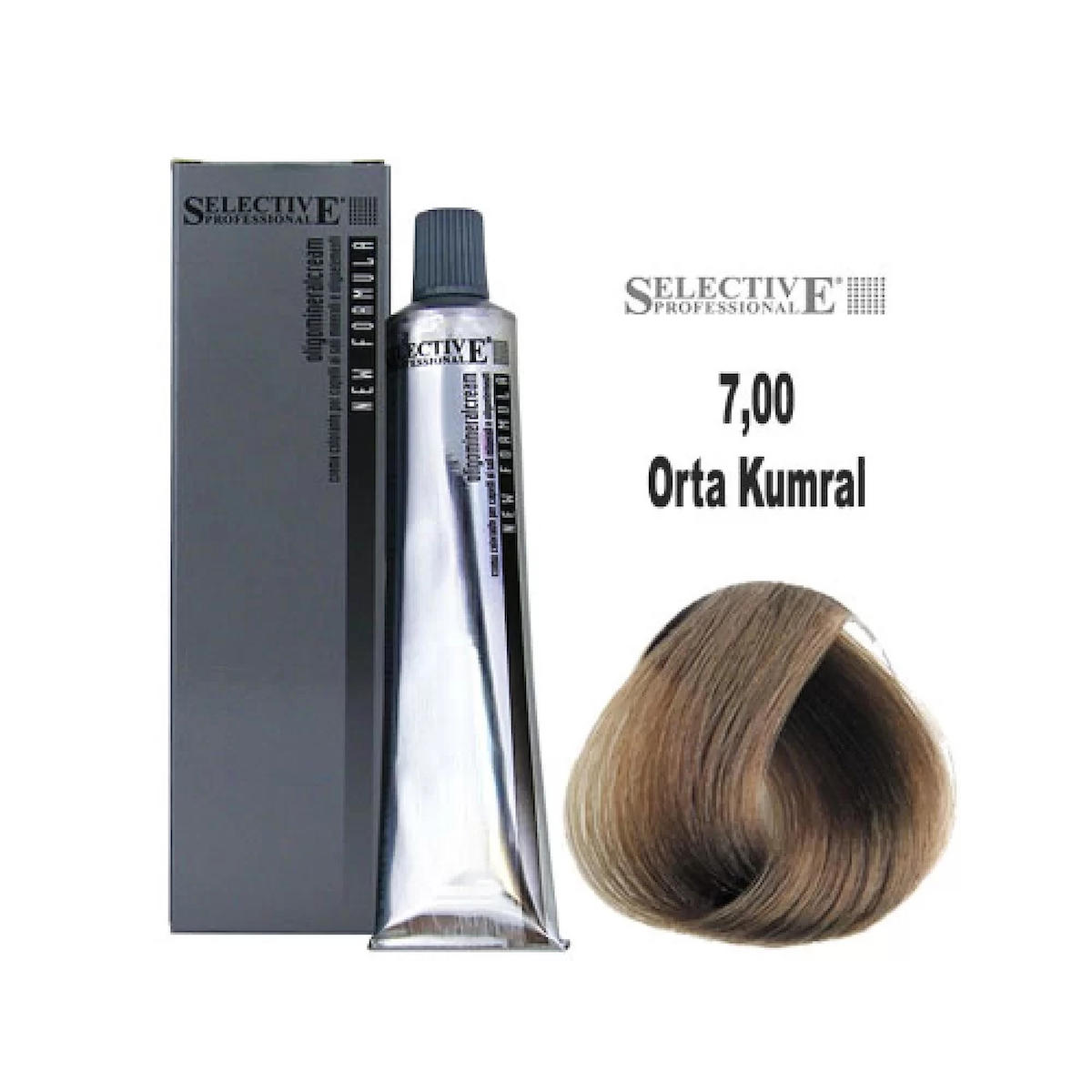 Selective 7.00 Orta Kumral Krem Saç Boyası 60 ml