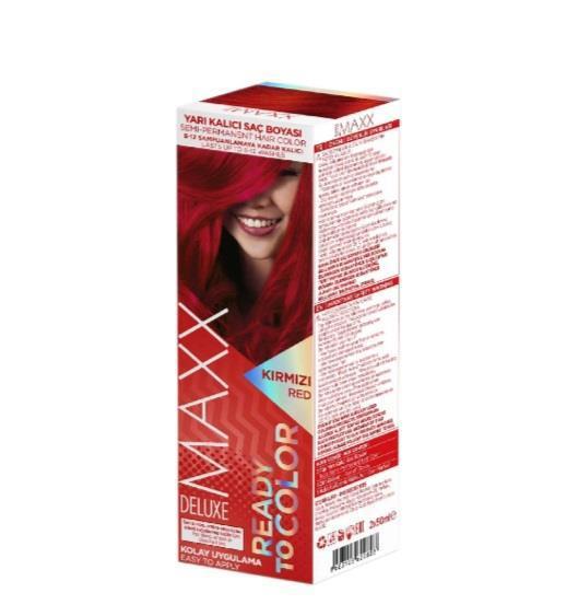 Maxx Deluxe Kırmızı Krem Saç Boyası