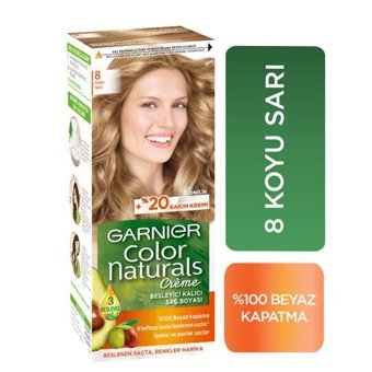 Garnier 8 Koyu Sarı Krem Saç Boyası 112 ml