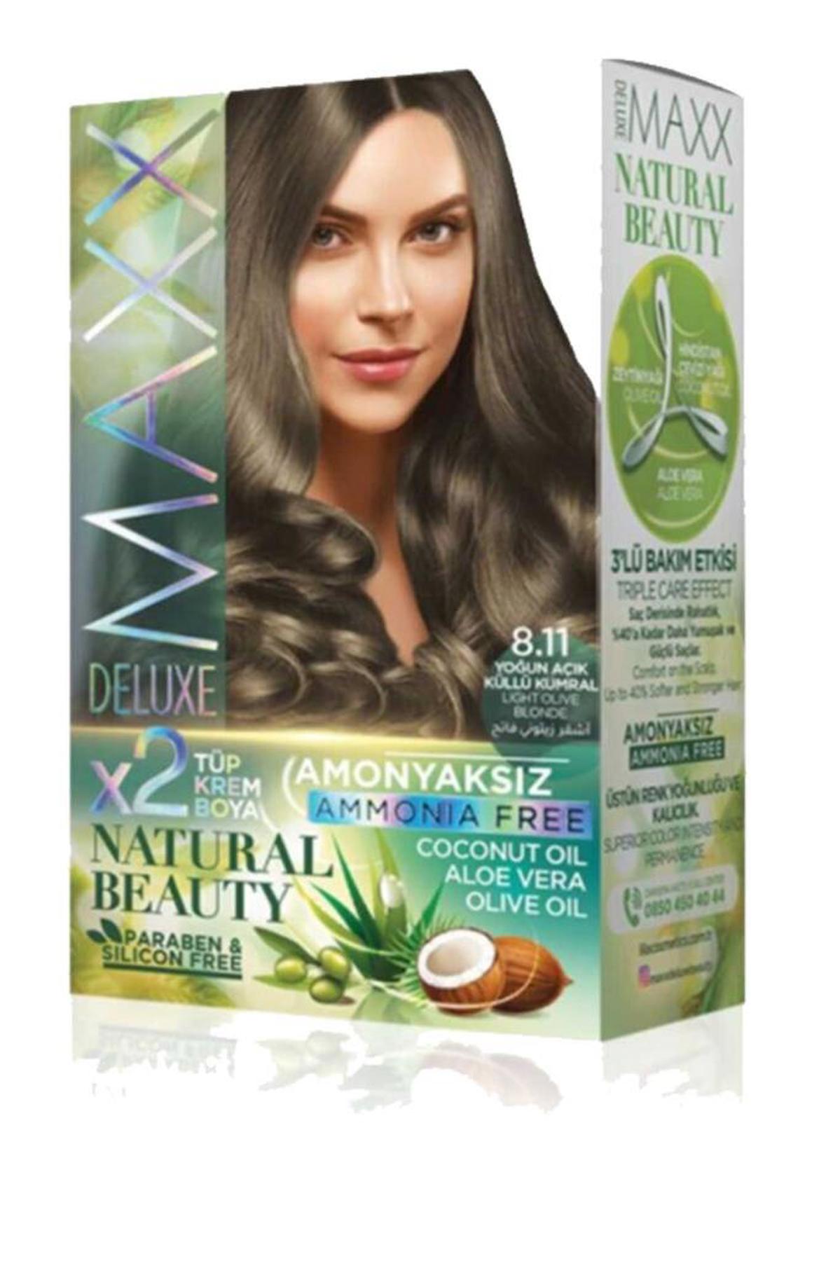 Konya Home 8.11 Yoğun Açık Küllü Kumral Amonyaksız Krem Saç Boyası 2x60 ml