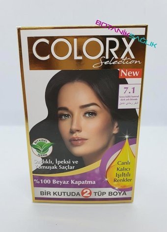 Colorx 7.1 Koyu Küllü Kumral Krem Saç Boyası 60 ml