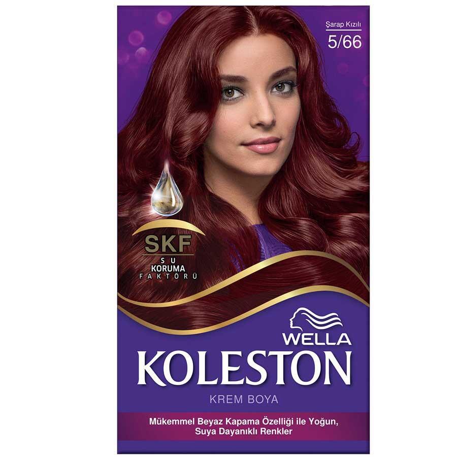 Wella Koleston 5.66 Şarap Kızılı Krem Saç Boyası 50 ml