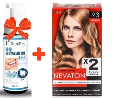 Fırat Kozmetik 9.3 Açık Altın Sarısı Krem Saç Boyası 2x50 ml
