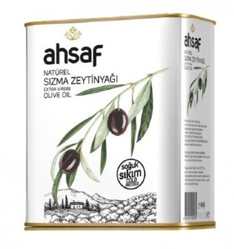 Ahsaf Natürel Polifenolsüz Soğuk Sıkım Erken Hasat Teneke Sızma Zeytinyağı 2 lt