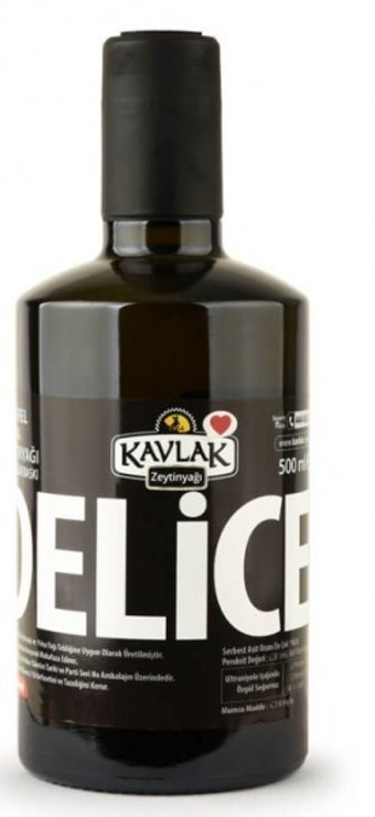 Kavlak Delice Yüksek Polifenollü Soğuk Sıkım Olgun Hesap Cam Sızma Zeytinyağı 0.5 lt