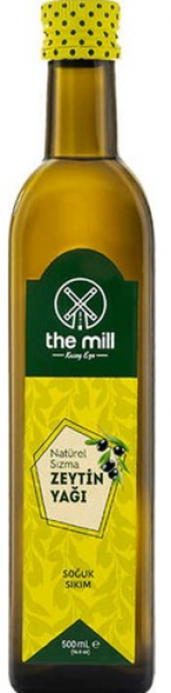The Mill Natürel Yüksek Polifenollü Soğuk Sıkım Olgun Hesap Cam Sızma Zeytinyağı 0.5 lt