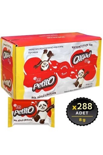 Eti Petito Sütlü Çikolata 288 Adet