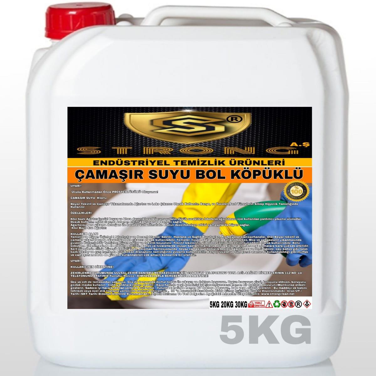 Strong Köpüklü Renkliler İçin Sıvı Çamaşır Suyu 5 kg