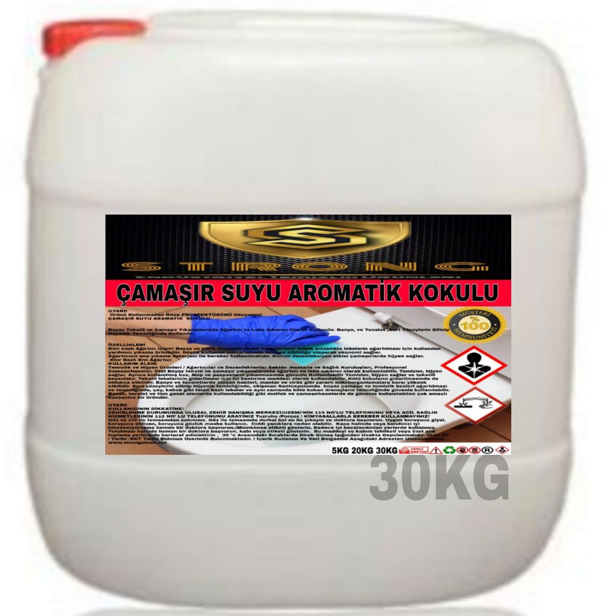 Strong Aromatik Kokulu Renkliler İçin Sıvı Çamaşır Suyu 30 kg