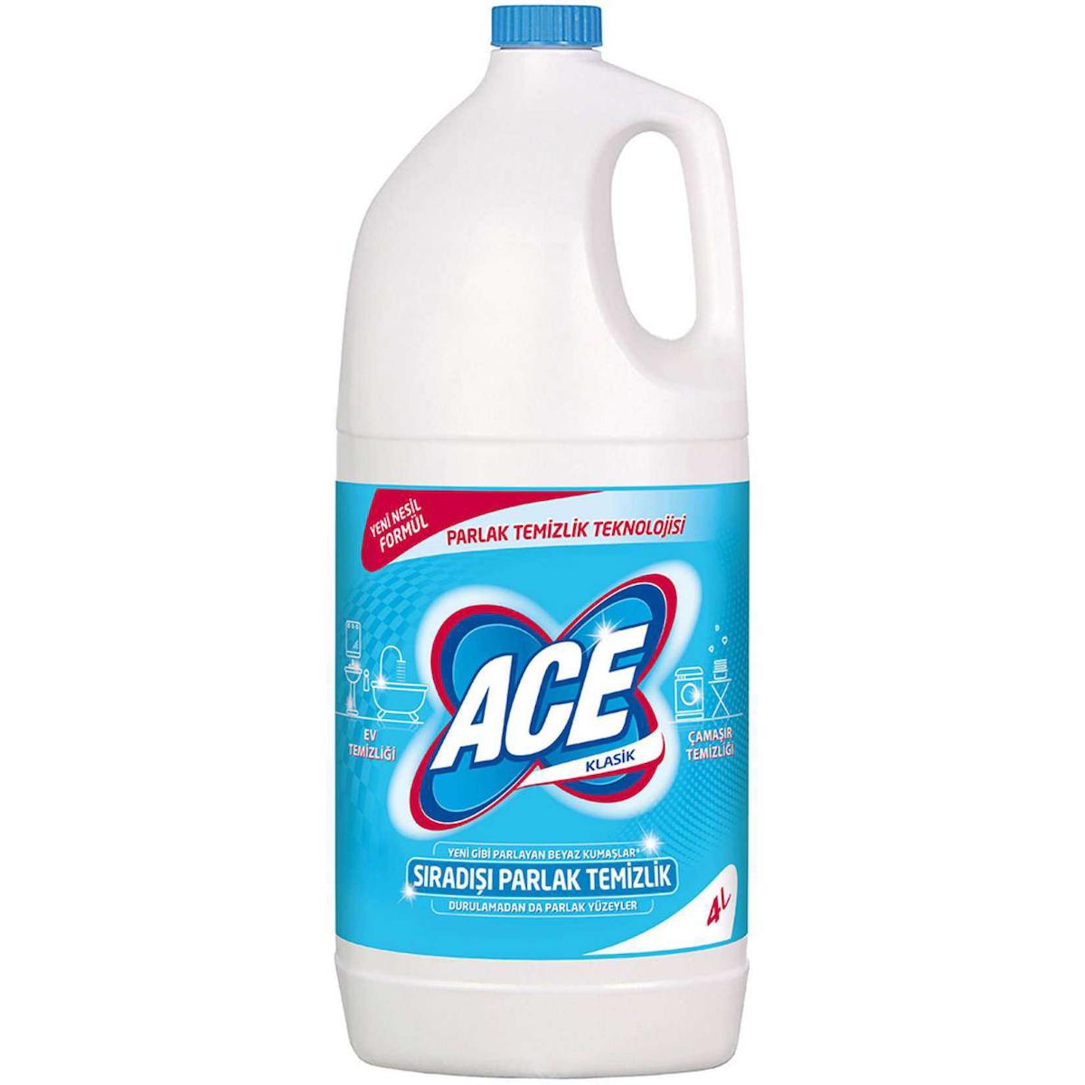 Ace Beyazlar İçin Sıvı Çamaşır Suyu 4x4 lt