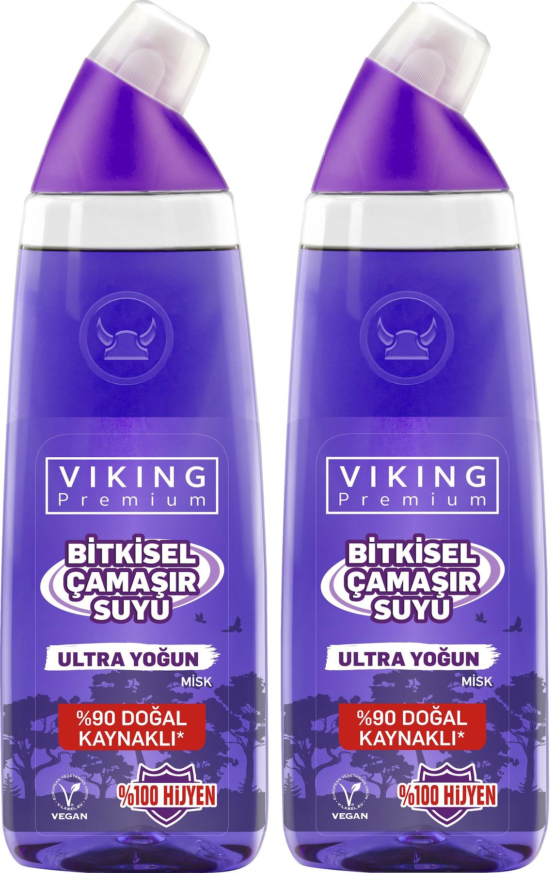 Viking Misk Ultra Yoğun Bitkisel Beyazlar İçin Sıvı Çamaşır Suyu 2x750 ml