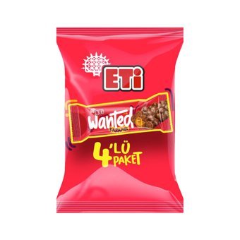 Eti Wanted Karamelli Çikolata 32 gr 4 Adet