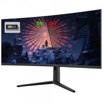 Gamepower WQ35 180 Hz 1 ms 35 inç UWQHD Kavisli Ekran Kavisli Ekran VA HDMI 3440 x 1440 px LED Oyuncu Monitör