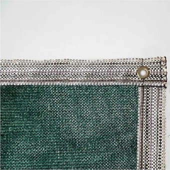 Gölgelik File %95 Şeritli Pullu Dikilmiş File 140 gr - 4 x 5 m - Yeşil