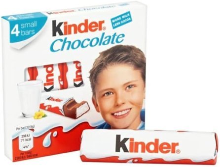 Kinder Chocolate Sütlü Çikolata 50 gr 2 Adet