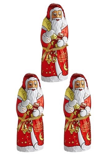 Lindt Santa Claus Sütlü Çikolata 70 gr 3 Adet