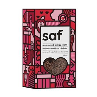 Saf Nutrition Amarantlı Pirinç Patlaklı Çikolata 100 gr