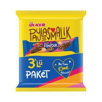 Ülker Fındık Aşk Fındıklı Çikolata 30 gr 3 Adet