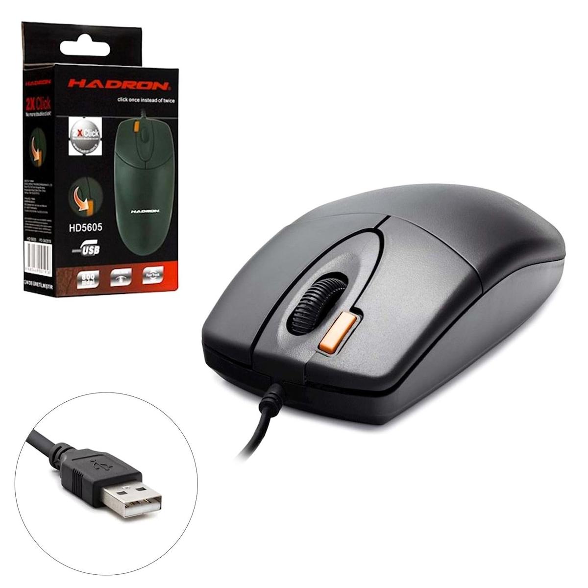 Hadron HDX3258 Kablolu Siyah Optik Mouse