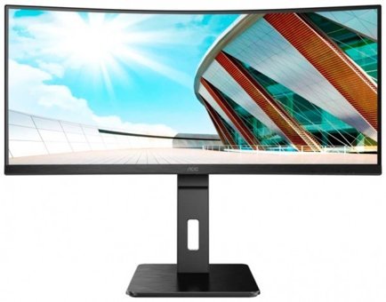 AOC CU34P2A 100 Hz 1 ms 34 inç UWQHD Kavisli Ekran Kavisli Ekran VA Hoparlörlü HDMI Freesync 3440 x 1440 px LED Oyuncu Monitör