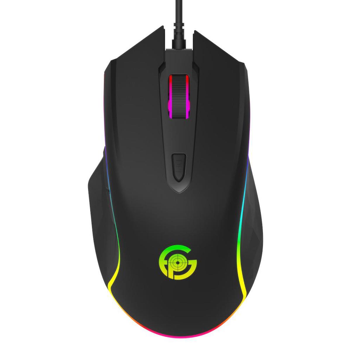 Performax RGB Makrolu Kablolu Siyah Gaming Mouse
