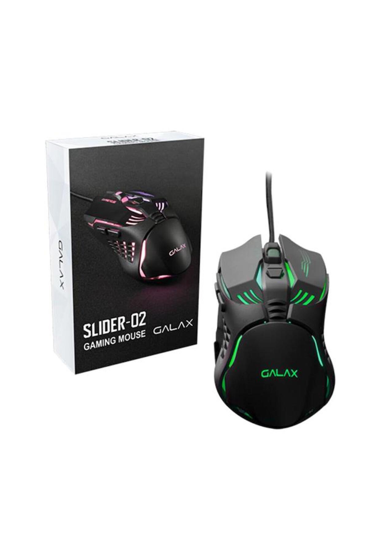 Dark Galax Slider-04 RGB Kablolu Siyah Optik Mouse