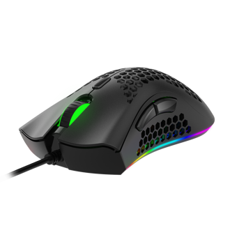 Fuchsia GT-120 RGB Ergonomik Makrolu Kablolu Siyah Mouse