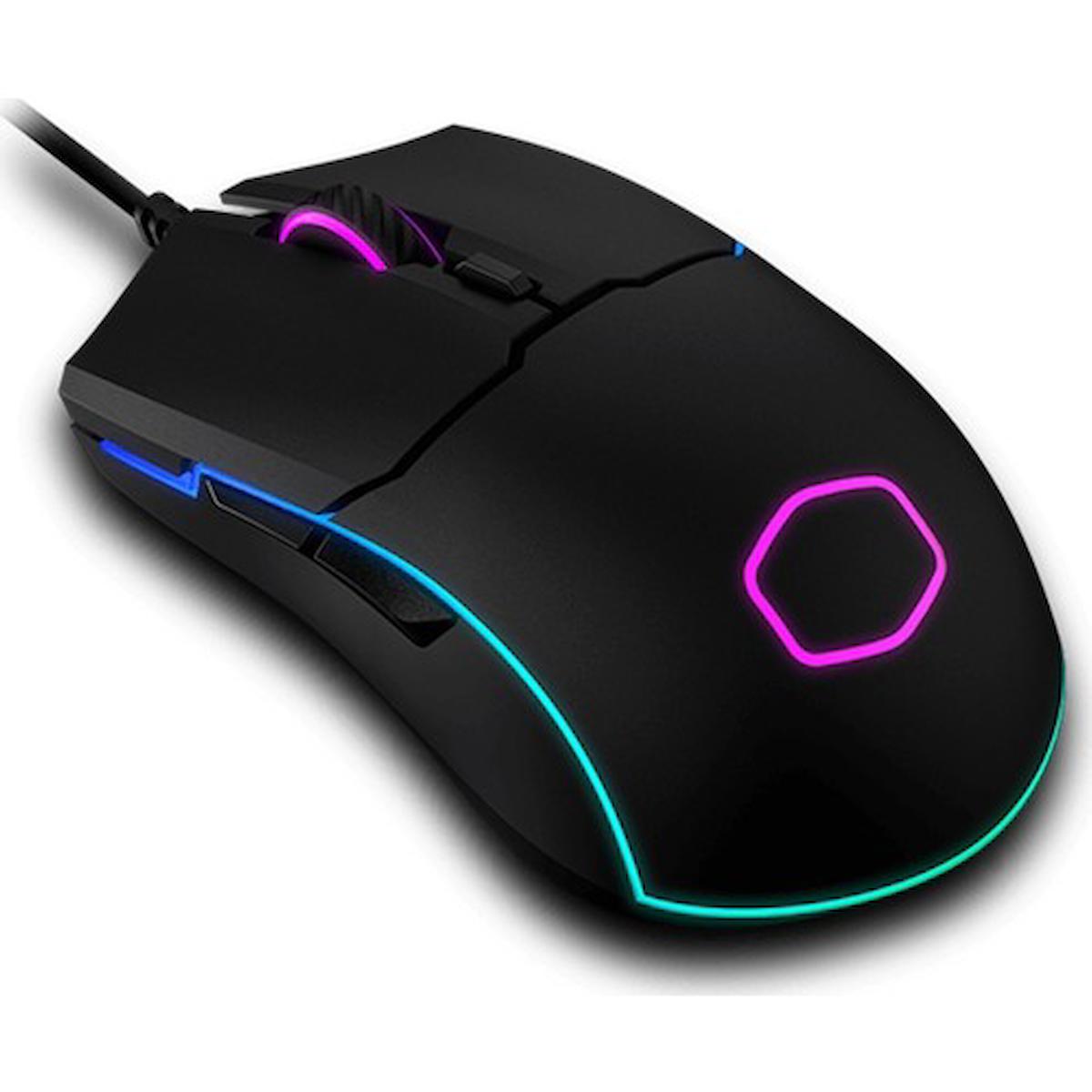 Cooler Master RGB Makrolu Kablolu Siyah Optik Mouse