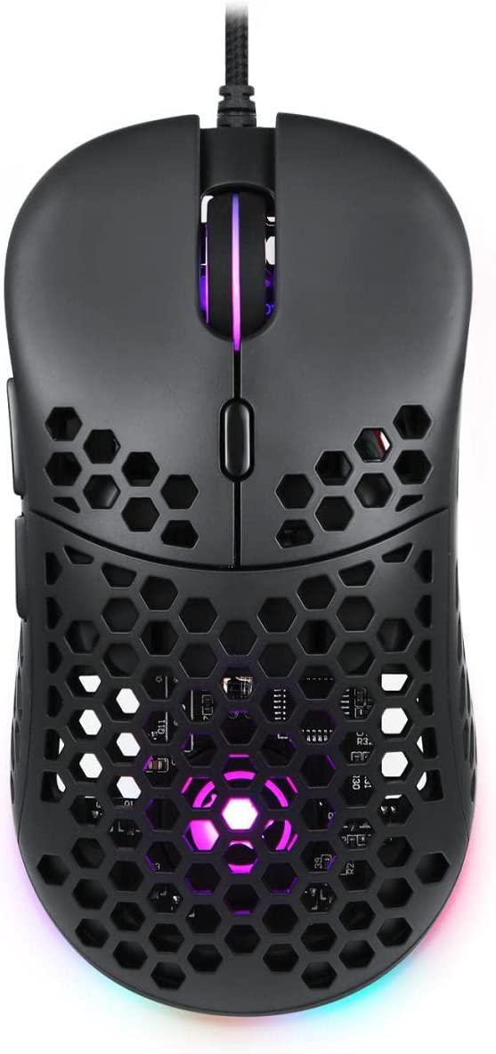 Hector Emprorium RGB Ergonomik Kablolu Siyah Optik Mouse